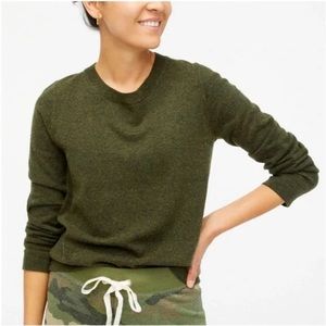 J Crew Teddie Sweater Olive Green